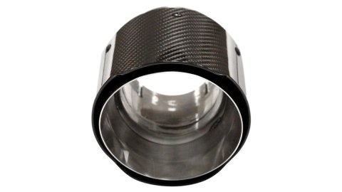 Końcówka tłumika 101mm wejście 70mm Carbon Gloss
