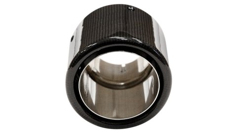 Końcówka tłumika 114mm wejście 70mm Carbon Gloss