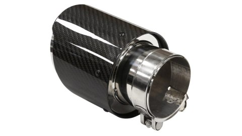Końcówka tłumika 89mm wejście 70mm Carbon Gloss