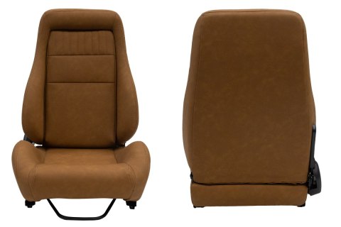 Fotel sportowy VINTAGE Skóra Brązowy