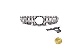Grill Mercedes-Benz E C207 A207 GT Chrome & Black USZKODZONY