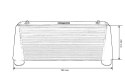 Intercooler TurboWorks 600x280x76 jednostronny Czarny