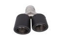 Końcówka tłumika 114mmx2 wejście 76mm Carbon Matt Prawa
