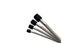 Przewód w stalowym oplocie Nitrous Express 4AN 6 ft, czarny