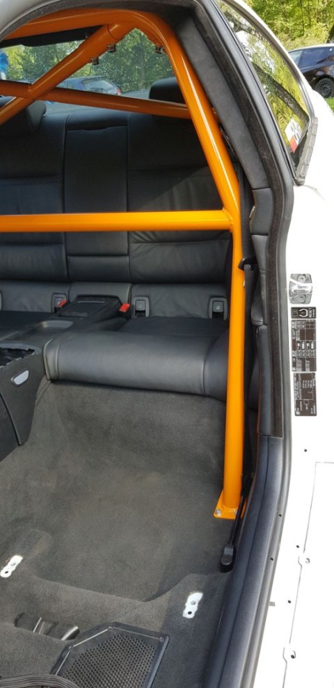 Rollbar skręcana pół klatka BMW 3 E92 Coupe White