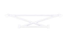 Rozpórka BMW 3 E36 Coupe Xbrace White