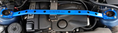 Rozpórka BMW 3 E46 Coupe Compact PRO przednia górna Black