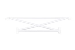 Rozpórka BMW 3 E46 Coupe Xbrace White