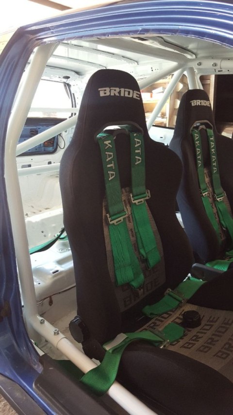 Skręcana klatka bezpieczeństwa Honda Civic VI Coupe Black