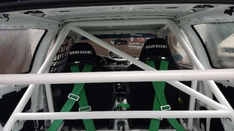 Skręcana klatka bezpieczeństwa Honda Civic VI Coupe Black