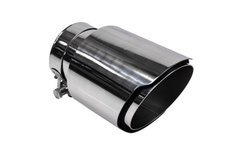 Końcówka tłumika 101mm wejście 70mm Polerowana