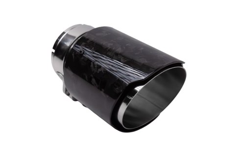 Końcówka tłumika 101mm wejście 76mm Carbon Gloss