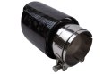 Końcówka tłumika 101mm wejście 76mm Carbon Gloss