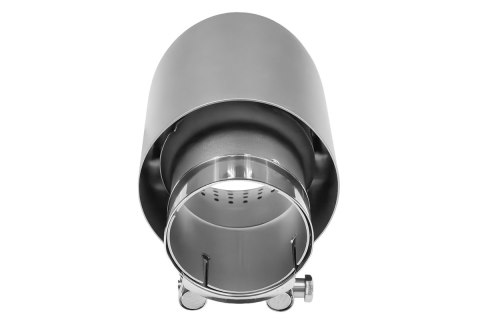 Końcówka tłumika 101mm wejście 76mm Szczotkowana