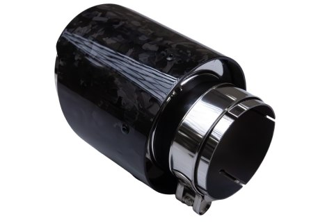 Końcówka tłumika 114mm wejście 70mm Carbon Gloss