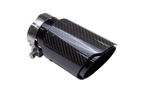 Końcówka tłumika 89mm wejście 70mm Carbon Gloss