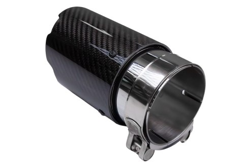 Końcówka tłumika 89mm wejście 76mm Carbon Gloss