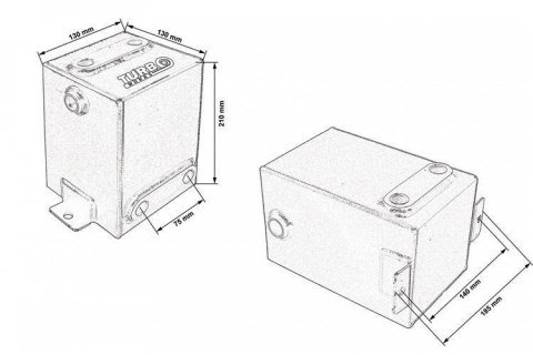 Zbiornik Paliwa Swirl Pot 3L TurboWorks na 2 pompy 250LPH (w zestawie) Czarny