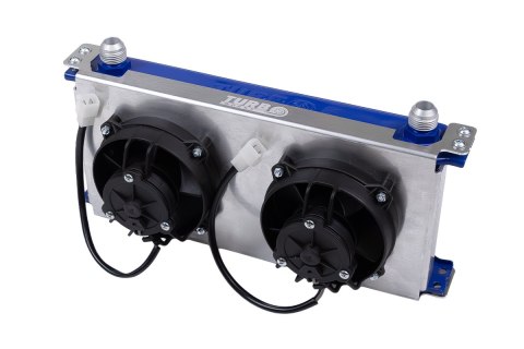 Cooling Plate TurboWorks Chłodnicy Oleju 10 rzędowej Race 4 calowy wentylator Dual