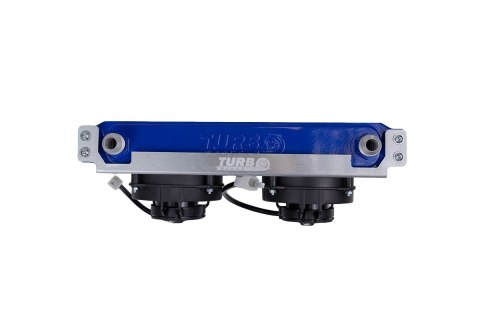 Cooling Plate TurboWorks Chłodnicy Oleju 10 rzędowej Race 4 calowy wentylator Dual