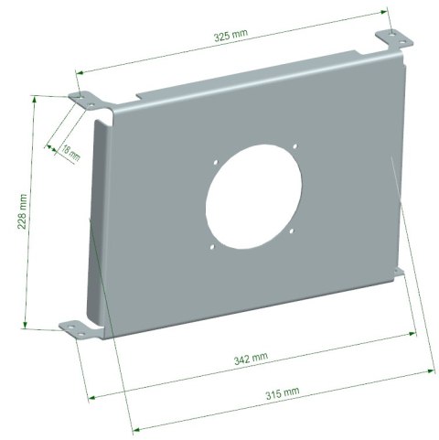 Cooling Plate TurboWorks Chłodnicy Oleju 15 rzędowej Race 4 calowy wentylator Dual