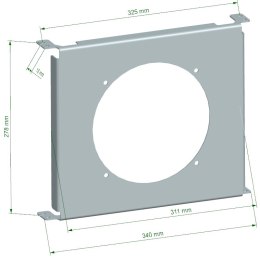Cooling Plate TurboWorks Chłodnicy Oleju 19 rzędowej Race 7 calowy wentylator