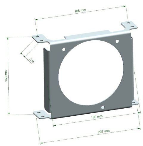 Cooling Plate TurboWorks Chłodnicy Oleju 19 rzędowej Slim 5 calowy wentylator