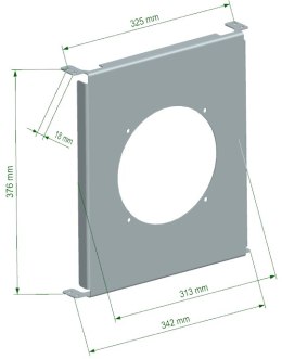 Cooling Plate TurboWorks Chłodnicy Oleju 25 rzędowej Race 7 calowy wentylator