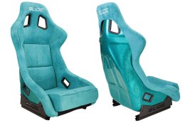 Fotel sportowy SLIDE KS2 Premium Sea-Blue Welur & Sea-Blue Glitter