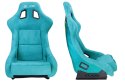 Fotel sportowy SLIDE KS2 Premium Sea-Blue Welur & Sea-Blue Glitter