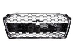Grill Audi A5 F5 Gloss Black & Chrome
