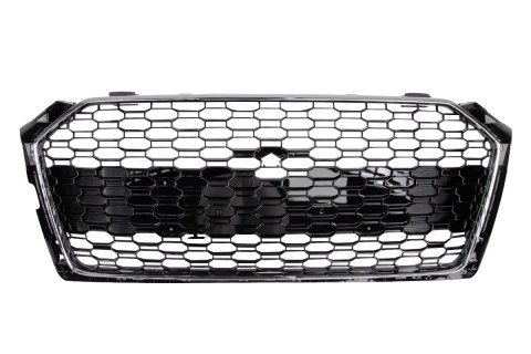 Grill Audi A5 F5 Gloss Black & Chrome