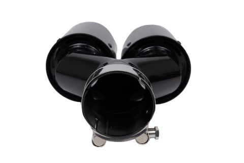 Końcówka Tłumika 101mmx2 wejście 67mm Carbon Gloss Zestaw