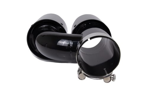 Końcówka Tłumika 101mmx2 wejście 67mm Carbon Gloss Zestaw