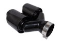 Końcówka Tłumika 101mmx2 wejście 70mm Carbon Gloss Zestaw