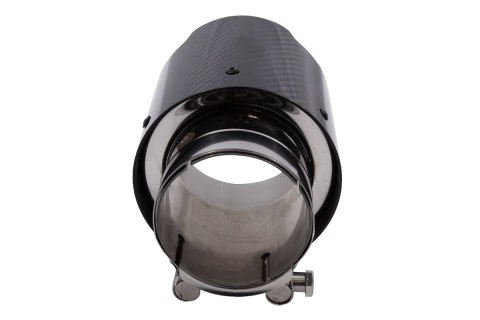 Końcówka tłumika 101mm wejście 70mm Carbon Gloss
