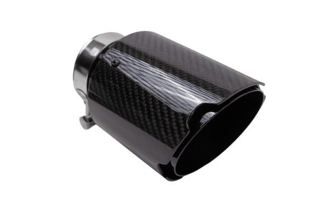 Końcówka tłumika 101mm wejście 76mm Carbon Gloss