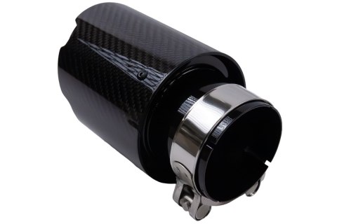 Końcówka tłumika 101mm wejście 76mm Carbon Gloss