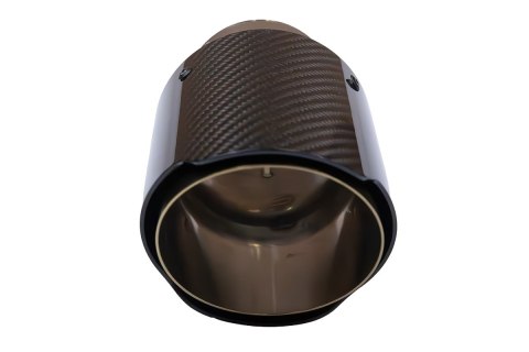 Końcówka tłumika 114mm wejście 70mm Carbon Gloss
