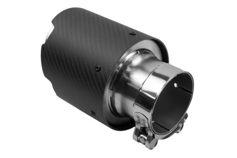 Końcówka tłumika 114mm wejście 70mm Carbon Matt