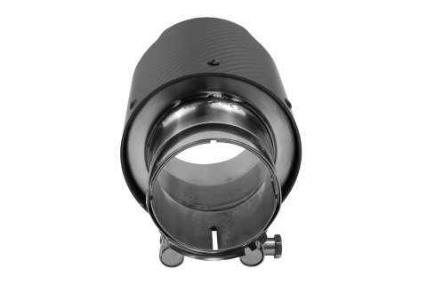 Końcówka tłumika 114mm wejście 76mm Carbon Matt