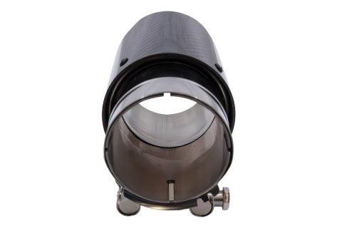 Końcówka tłumika 89mm wejście 76mm Carbon Gloss