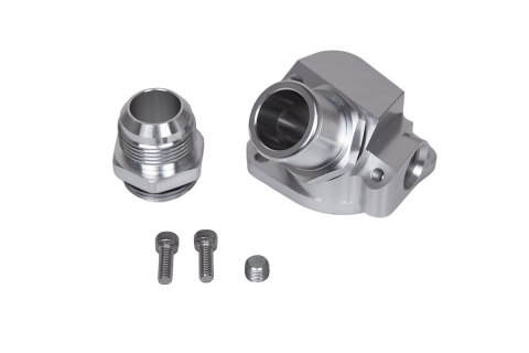 Obudowa termostatu z aluminium billet dla silników Honda serii B i D z wężem silikonowym 1.25" AN16