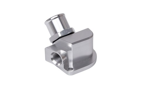 Obudowa termostatu z aluminium billet dla silników Honda serii B i D z wężem silikonowym 1.25" AN16