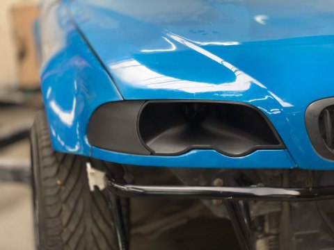 Wlot powietrza lampa BMW 3 E46 coupe cabrio strona pasażera 114mm