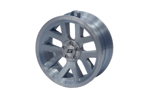 Zawieszka Slide Felga 03 Silver 70mm Brelok Bombka Świąteczna