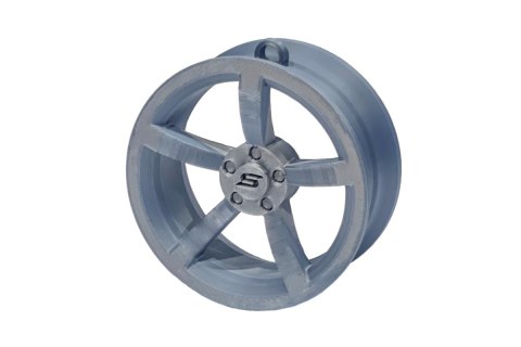 Zawieszka Slide Felga 05 Silver 70mm Brelok Bombka Świąteczna