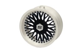 Zawieszka Slide Felga 10 White-Black 70mm Brelok Bombka Świąteczna