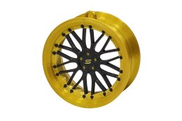 Zawieszka Slide Felga 11 Gold-Black 70mm Brelok Bombka Świąteczna