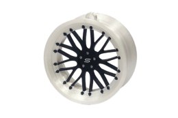 Zawieszka Slide Felga 11 White-Black 70mm Brelok Bombka Świąteczna